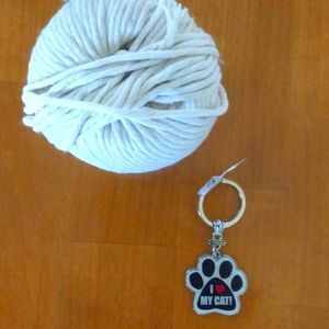 I ♡ My Cat Key Chain, NWT